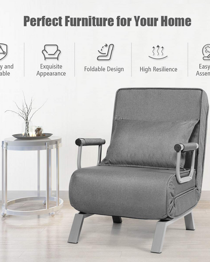 Giantex Convertible Sofa Bed Sleeper Chair