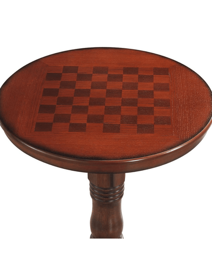Table 42" Wooden Round Pub Pedestal Side Table - Giantexus