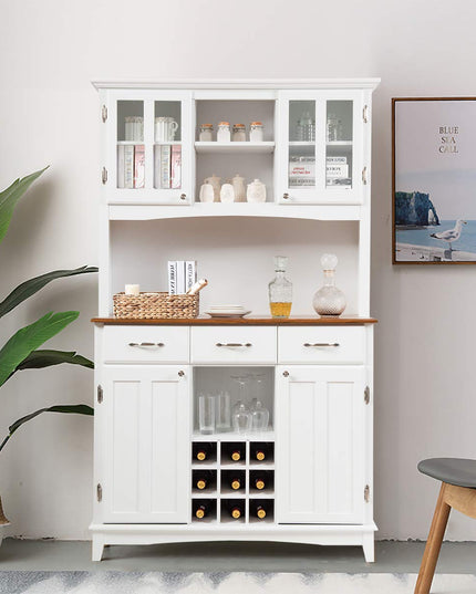 Giantex Buffet Hutch Cabinet, Kitchen Hutch Sideboard