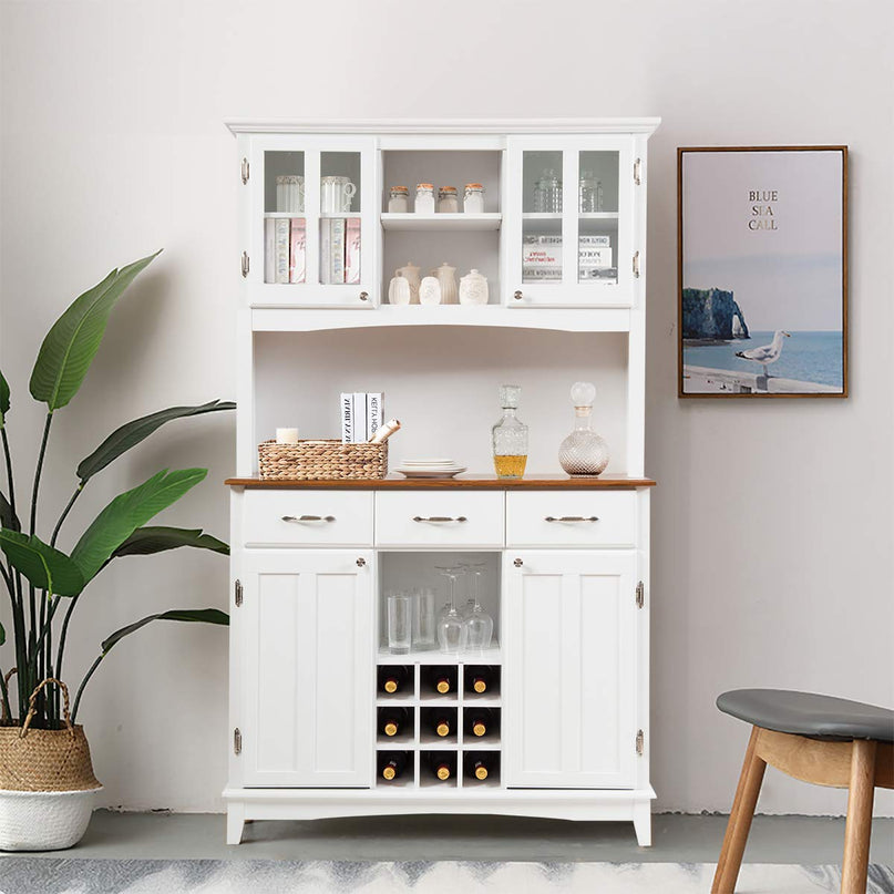 Giantex Buffet Hutch Cabinet, Kitchen Hutch Sideboard