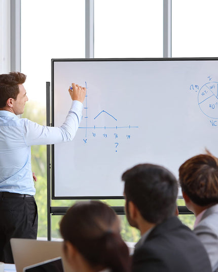 Double-Sided Magnetic Dry Erase Mobile Whiteboard - Giantex