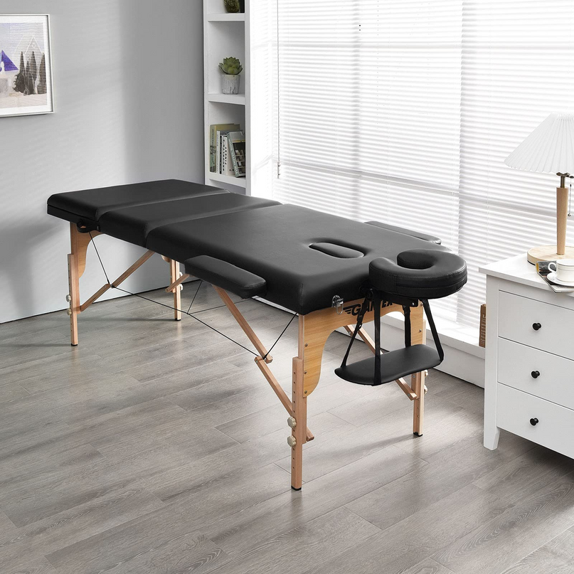 Giantex 84inch Folding Massage Table Spa Bed, 3 Folding Mode