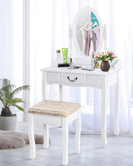 Giantex White Large Bedroom Vanities w/Drawer