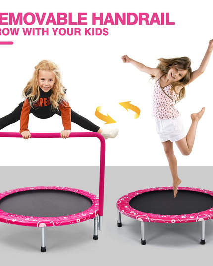 36-Inch Mini Kids Trampoline with Foamed Handle