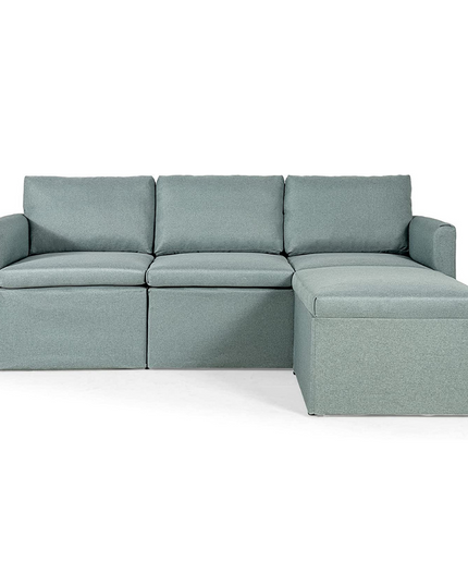 Convertible Sectional Sofa Couch, Modern L-Shaped Sectional Couch 3-Seat Sofa