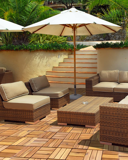 27 PCS Interlocking Patio Deck Tiles - Giantex