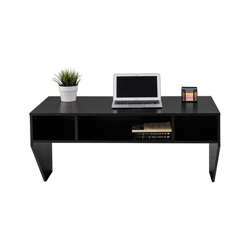Bureau d'ordinateur mural flottant