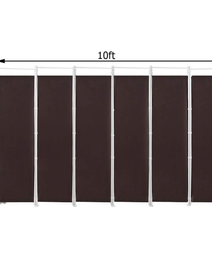 Giantex 6 Panel Room Divider, 6 Ft Folding Screen with Steel Support Base