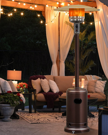 Giantex Patio Heaters for Outdoor Use, 48000 BTU Propane Outdoor Heaters with Wheels