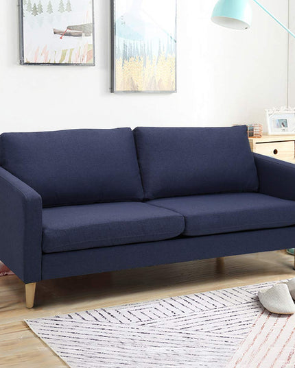 Giantex Modern Upholstered Accent Sofa, Fabric Futon Sofa Bed