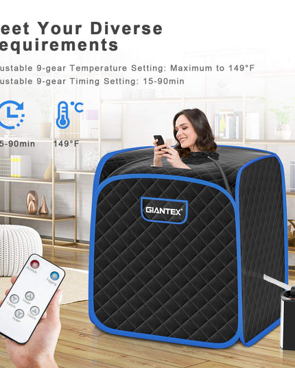 Steam Sauna Portable Therapeutic Sauna 3L Blast-Proof Remote Control
