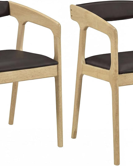 Giantex Fauteuil Moderne - Fauteuil rembourré en cuir PU avec dossier confortable et coussin d'assise rembourré