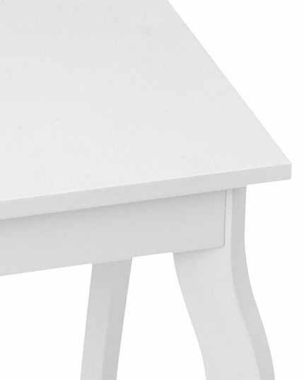 16" End Table W/Storage & Shelf Curved Legs Home Furniture for Living Room