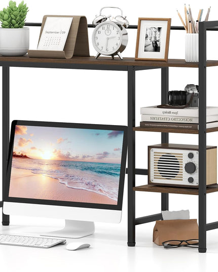 Giantex Desktop Bookshelf | 38.5" Dorm Desk Hutch for 27" Monitor