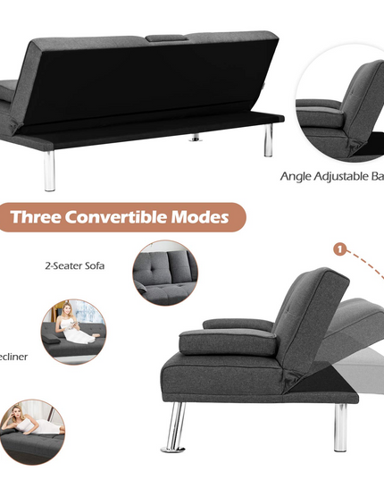 Giantex Modern Convertible Futon Sofa Bed