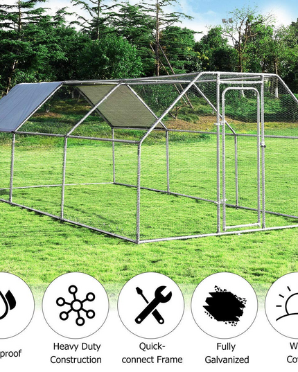 Giantex Large Metal Chicken Coop