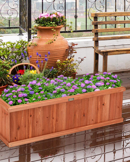 Raised Garden Flower or Vegetable Planter - Giantex