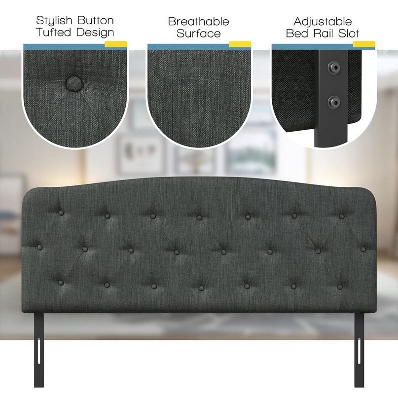 Giantex Upholstered Headboard, Button Tufted Headboard