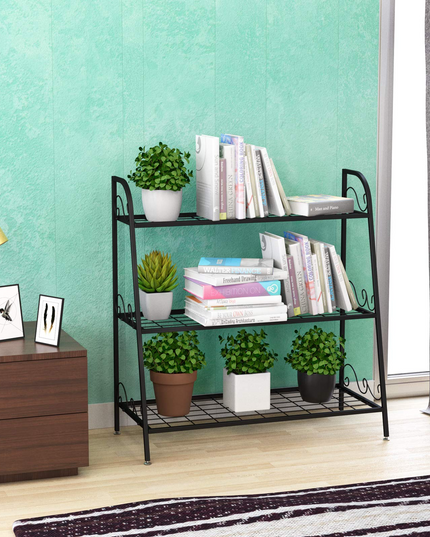Giantex 3 Tier Metal Plant Stand, Indoor Outdoor Plant Shelf