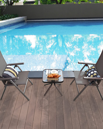 Giantex Patio Dining Chairs for Camping Pool Beach Yard No Assembly