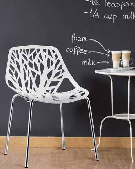 Giantex Set of 6 Modern Dining Chairs w/Plastic Feet Pads