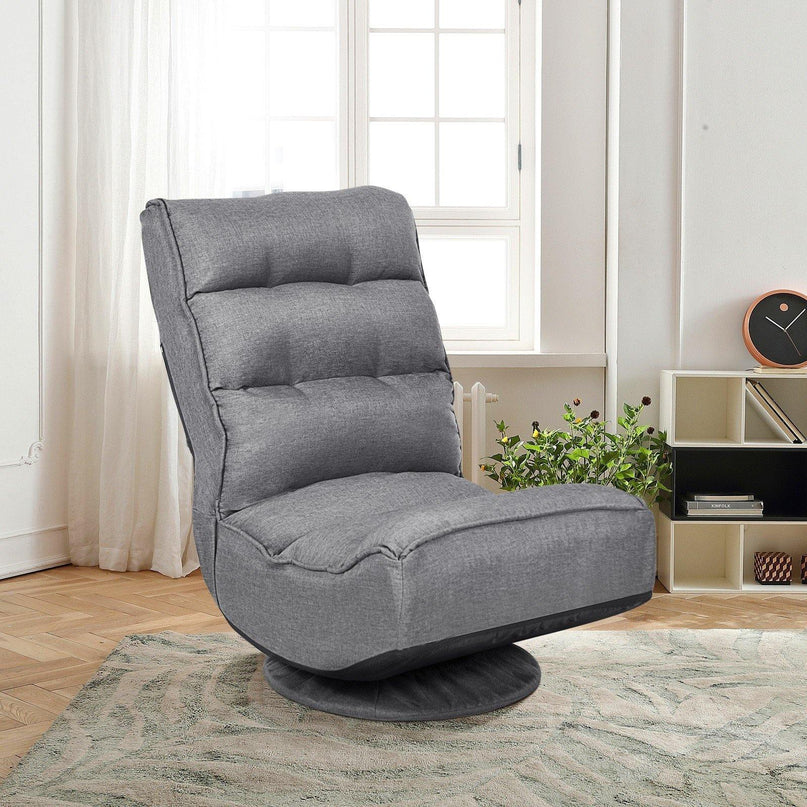 360 Degree Swivel Floor Chair, Lazy Sofa Lounge Chair - Giantexus
