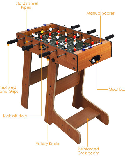 Giantex 27in Football Table w/ 2 Mini Footballs