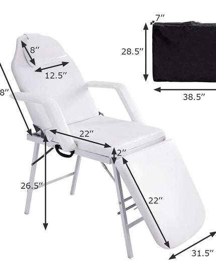 Giantex 73 Portable Tattoo Parlor Spa Salon Facial Bed Beauty Massage Table Chair