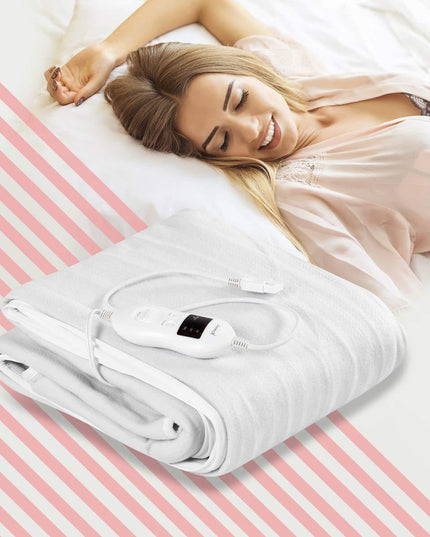 Giantex Heated Electric Mattress Pad w/ 8 Temperature Regulation (Twin/Full/Queen/King) - Giantexus