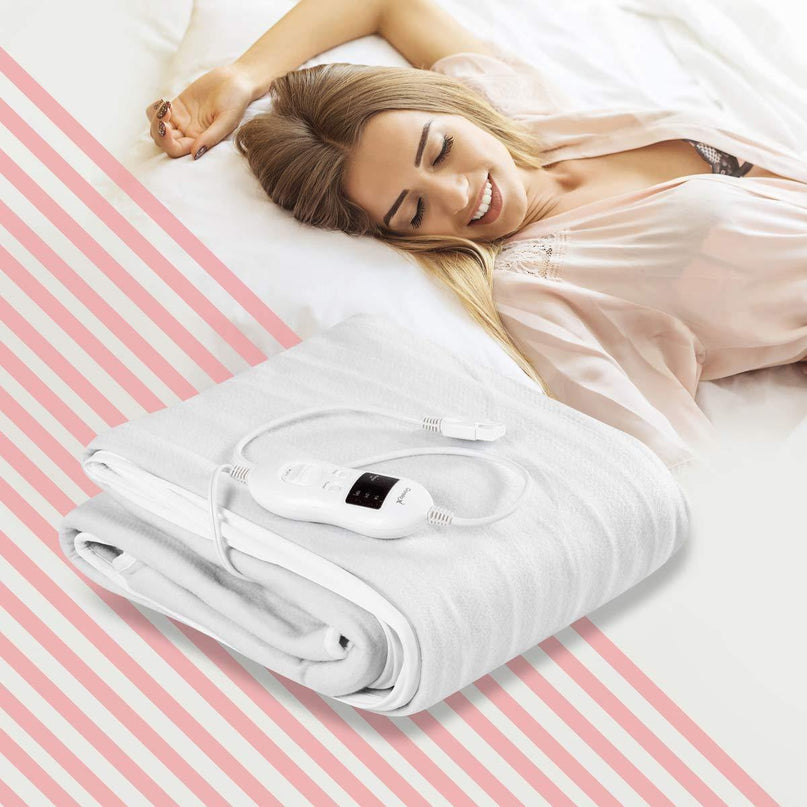 Giantex Heated Electric Mattress Pad w/ 8 Temperature Regulation (Twin/Full/Queen/King) - Giantexus