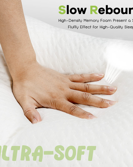 Giantex 2 Pack Shredded Memory Foam Pillows