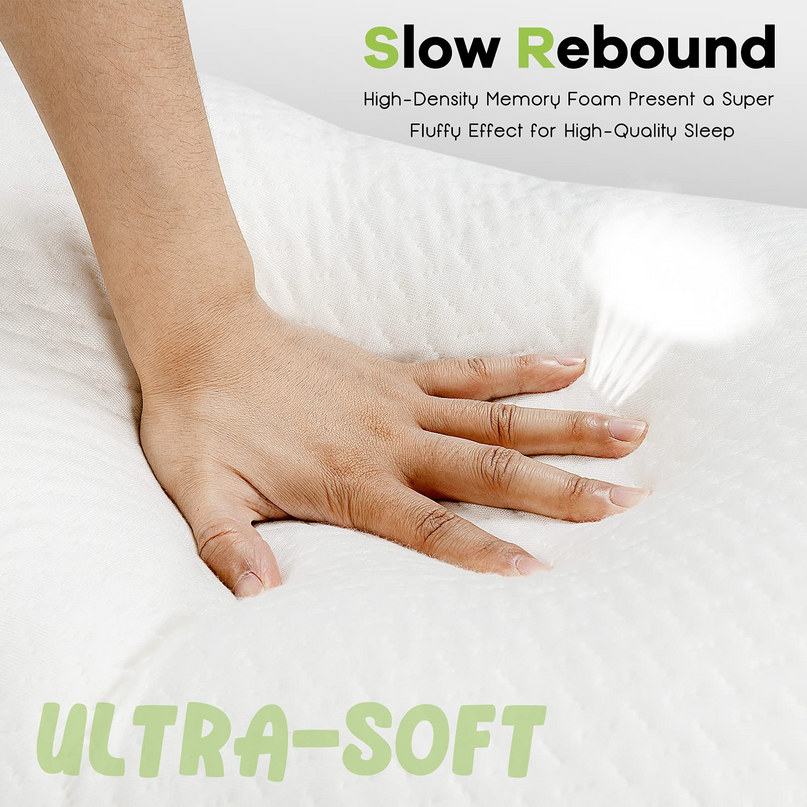 Giantex 2 Pack Shredded Memory Foam Pillows