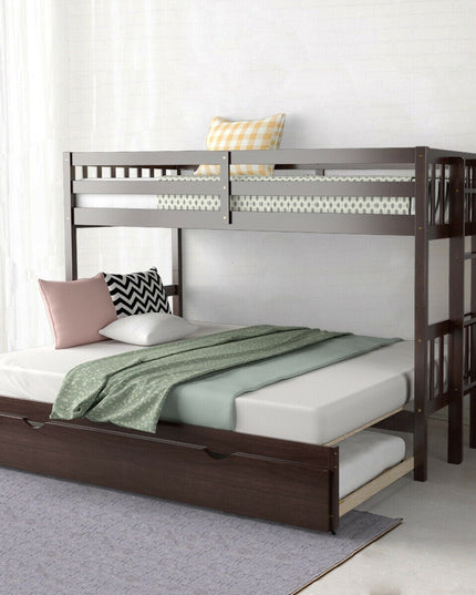 Twin Over Pull-Out Bunk Bed with Trundle