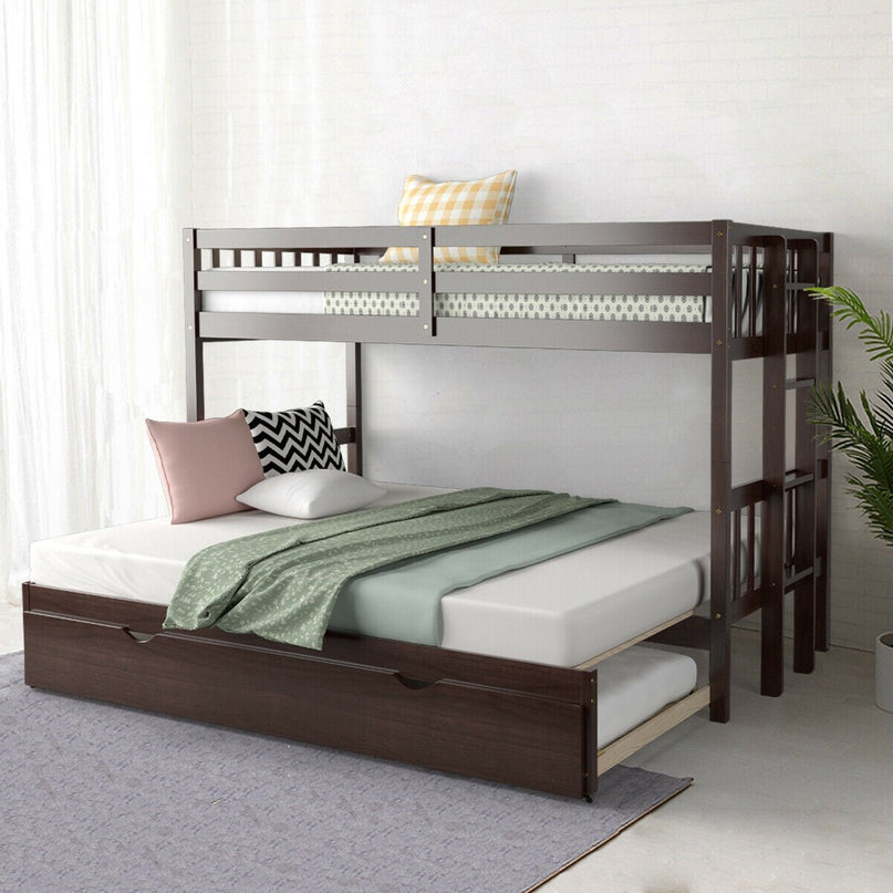 Twin Over Pull-Out Bunk Bed with Trundle