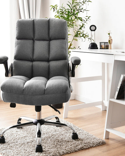 Giantex Executive Office Chair,Adjustable Tilt Angle and Flip-up
