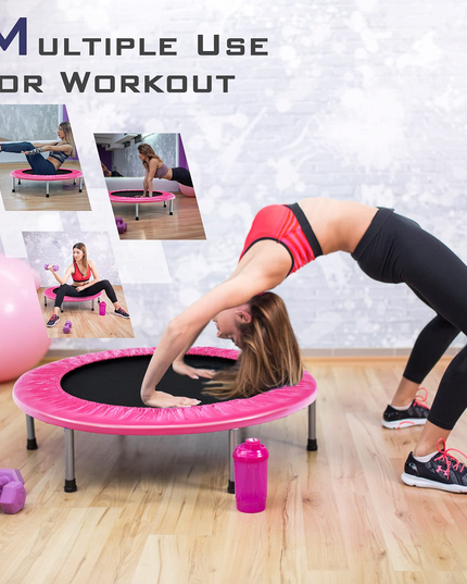 Portable Recreational Fitness Trampoline for Adults Kids