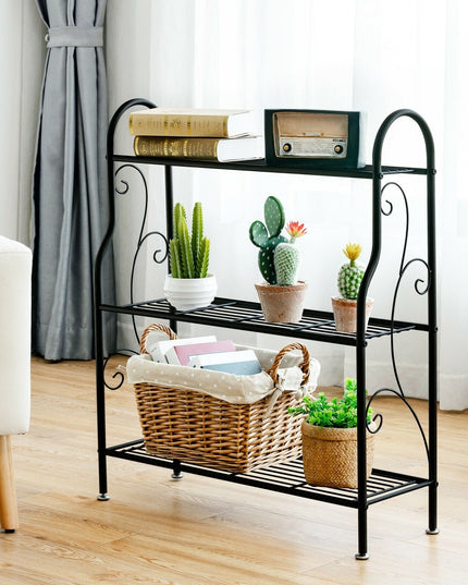 Wood Plant Stand, Multi Tier Flower Pot Holder Display Shelf