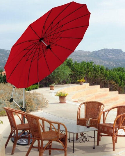 10FT Patio Offset Umbrella, Cantilever Outdoor Umbrella with Easy Tilt Adjustment - Giantexus