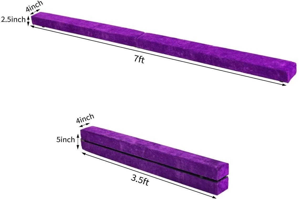 Giantex 7FT Folding Floor Balance Beam for Girls - Giantexus