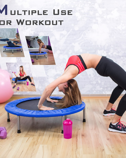 Portable Recreational Fitness Trampoline for Adults Kids