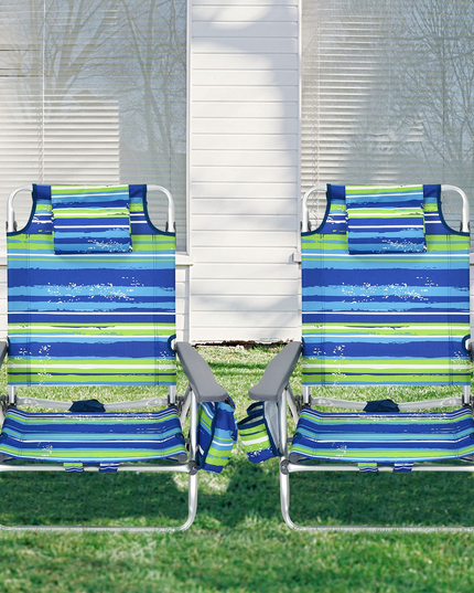Giantex Beach Chair 2-Pack Sling Camping Chair