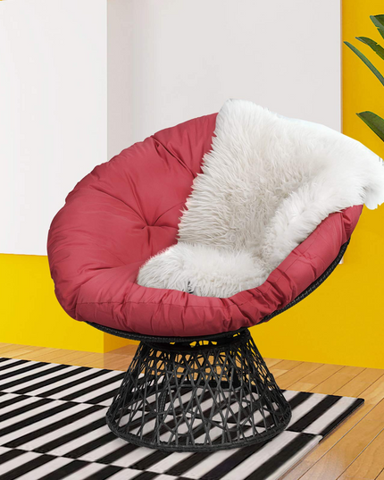 Giantex Rattan Round Papasan Chair