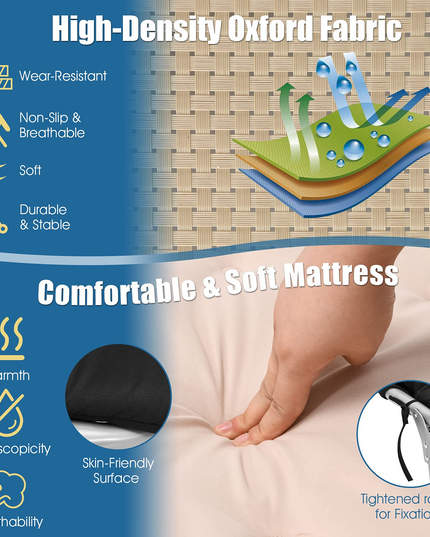Giantex Lounge Chair Chaise Lounger, Beach Recliner with Mattress