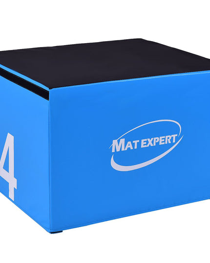 MAT EXPERT 3 in 1 Plyometric Box, Jumping Box with Foam for Jump Training and Conditioning