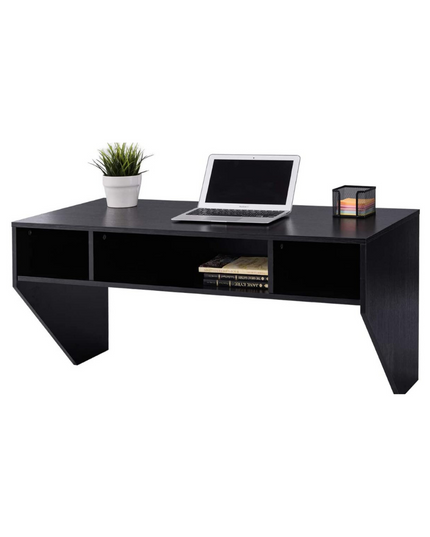 Bureau d'ordinateur mural flottant