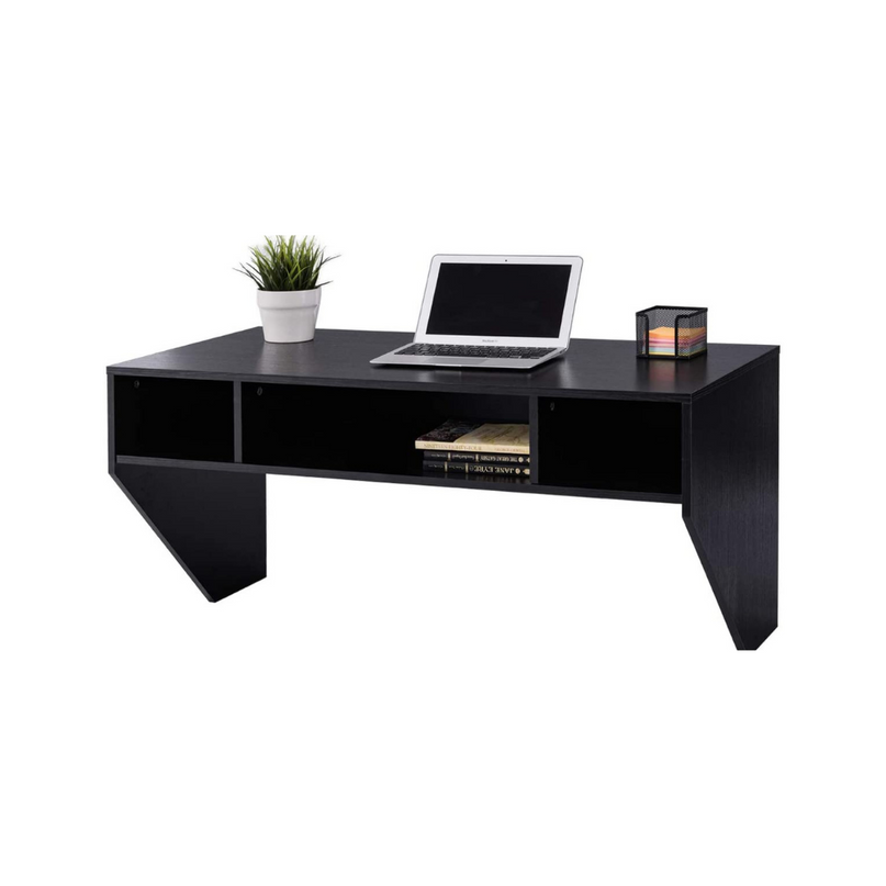 Bureau d'ordinateur mural flottant