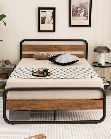 Full Size Metal Bed Frame, Platform Bed - Giantex