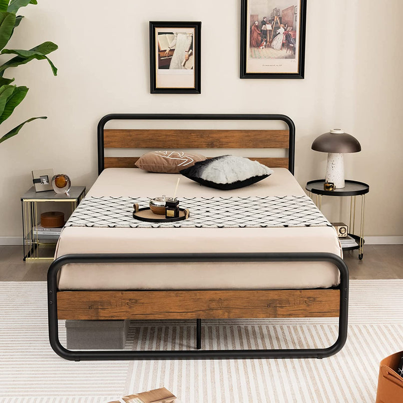 Full Size Metal Bed Frame, Platform Bed - Giantex