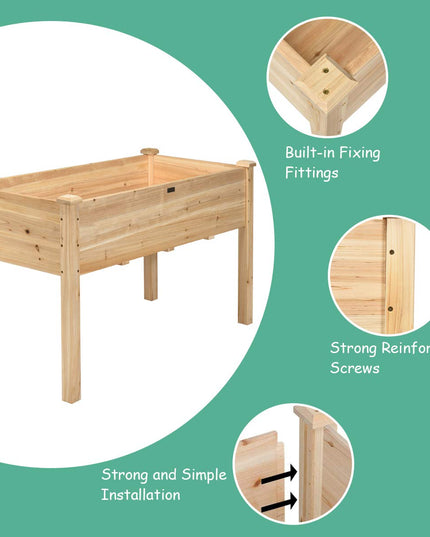 Raised Garden Bed Kit (49.5" X 23.5" X 30.0")