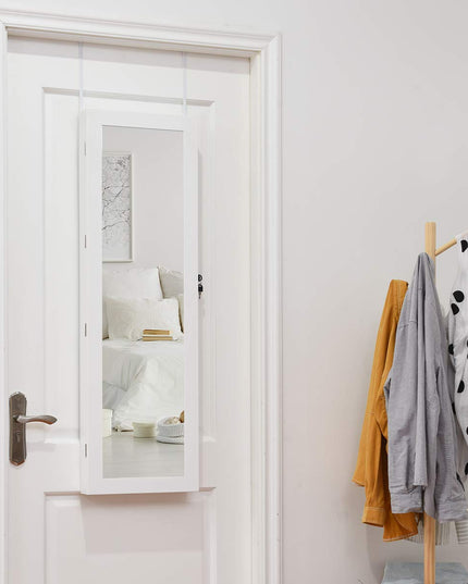 Giantex 15 LEDs Mirror Jewelry Armoire